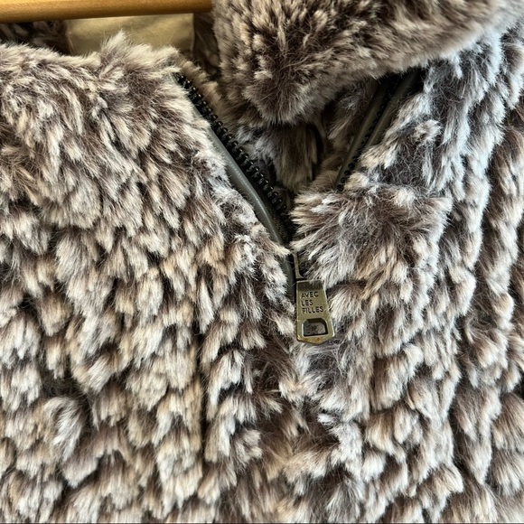 Avec Les Filles Faux Fur Moto Jacket Small - Picture 3 of 7